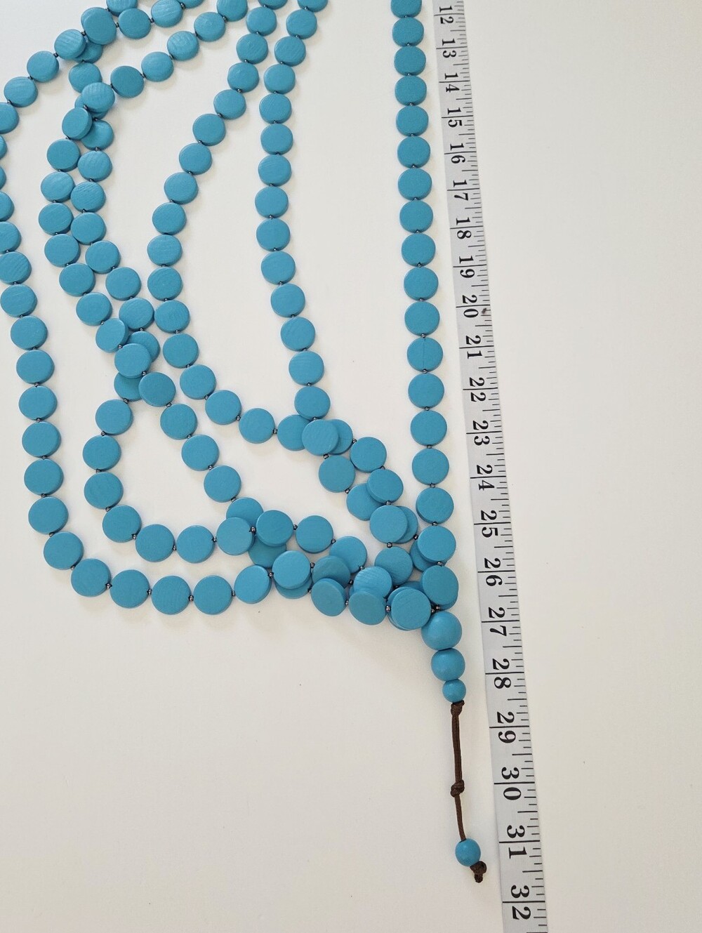 Turquoise Layered Cover Up Belt Ties on the side - Picture 9 of 9